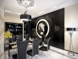 Czarno-biała aranżacja uczyni apartament luksusowym
