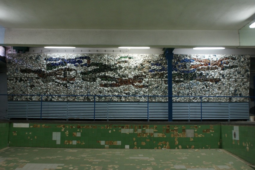 Mozaika basenowa Zakładu Elektroniki Górniczej w Tychach