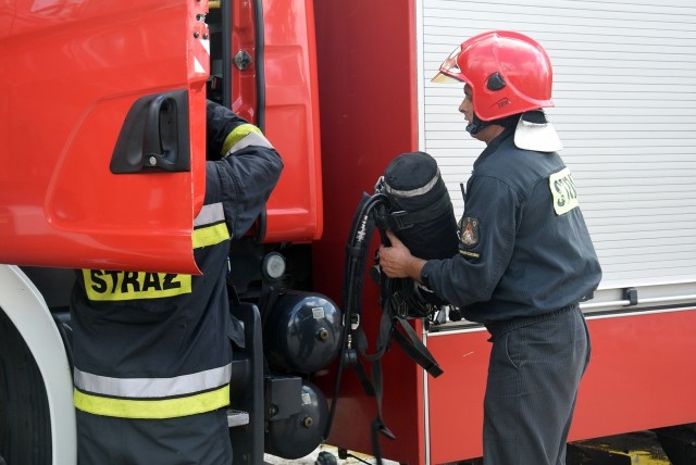 Na miejscu zdarzenia działała m.in. stargardzka straż pożarna.