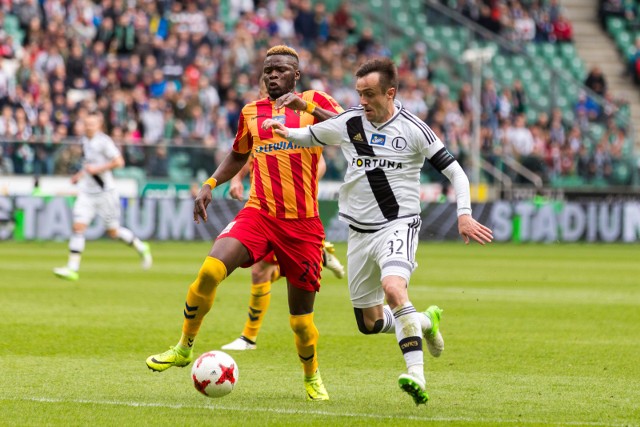 17.04.2017 warszawaekstraklasa legia warszawa korona kielce lazienkowska 3nz elhadji pape djibril diaw , miroslav radovic , miroslaw radovic ,fot. damian kujawa/ polska press