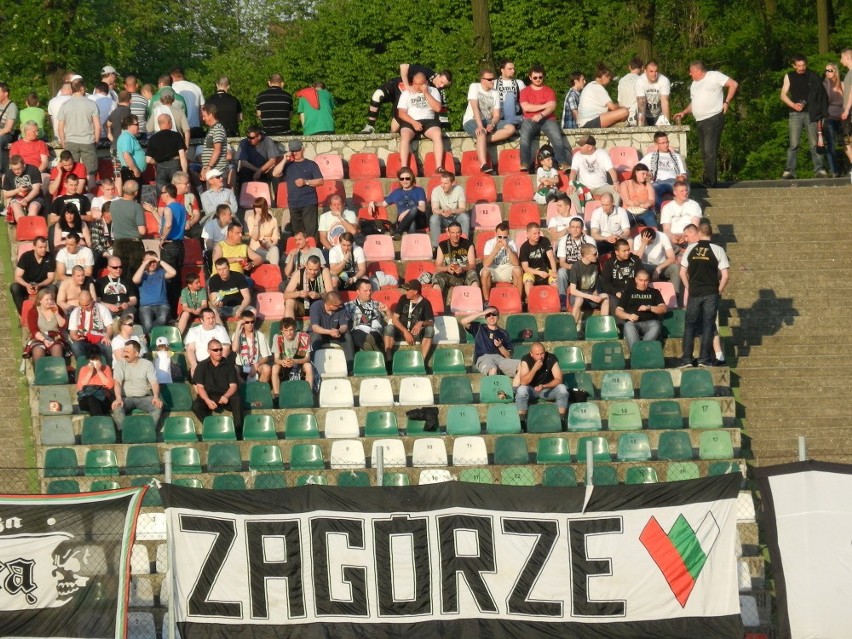 Kibice na meczu Zagłębie Sosnowiec - UKP Zielona Góra 0:2