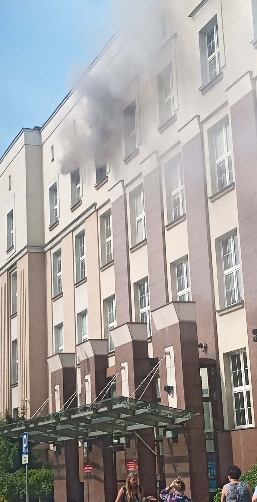 Pożar w Podlaskim Urzędzie Wojewódzkim