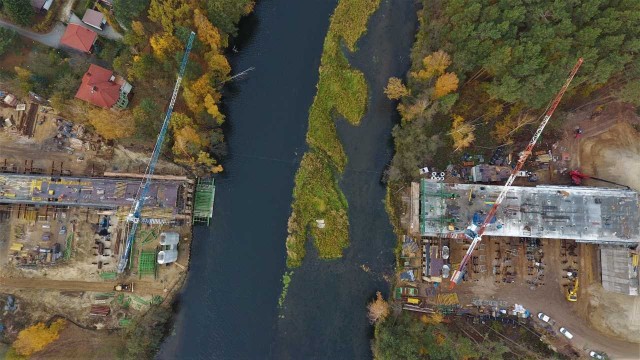 Jeszcze trzeba pod Tryszczynem, gmina Koronowo, poprowadzić most nad  Brdą