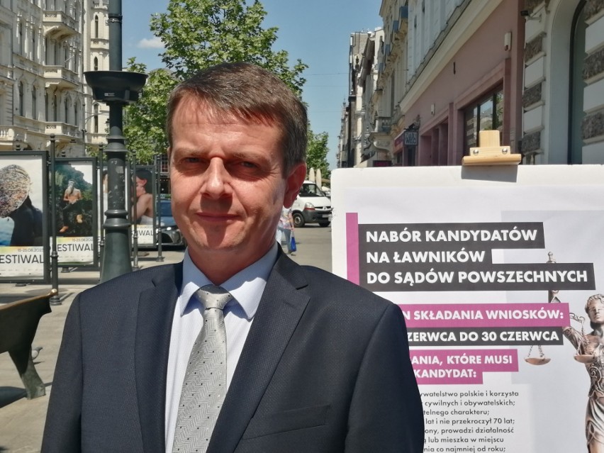 Michał Błoński, prezes Sądu Okręgowego w Łodzi.