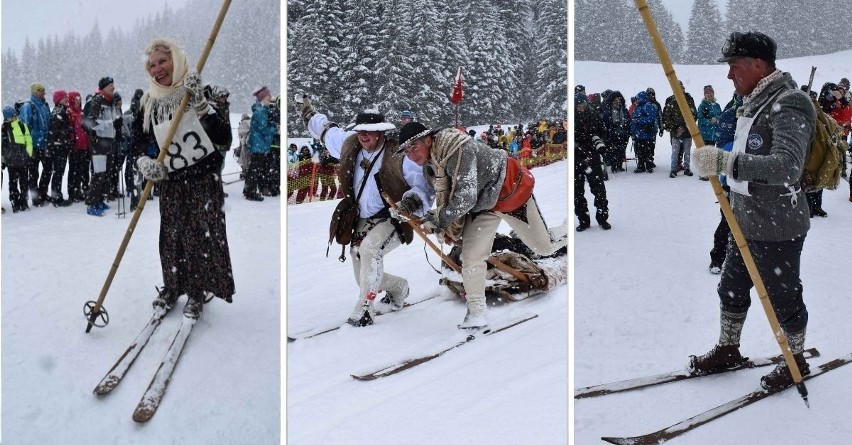 Tatry. Na Kalatówki wróciły zawody na starym sprzęcie narciarskim. Tak dawniej śmigano na nartach