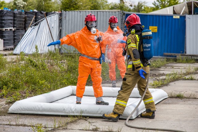 Akcja strażaków w Skarbimierzu.