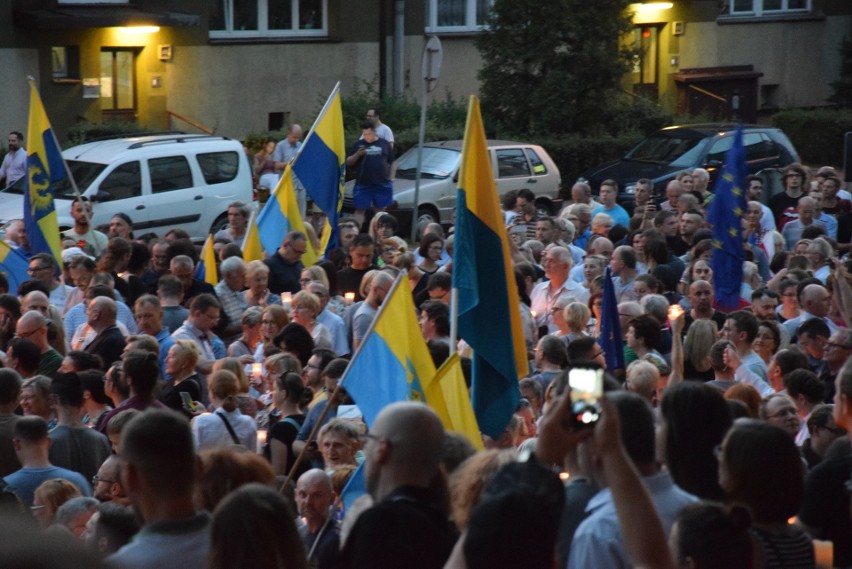 Czwartkowy protest przed Sądem Okręgowym w Katowicach