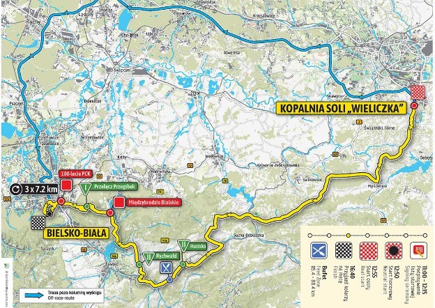 Tour de Pologne 2018: Etap 5 Kopalnia Soli Wieliczka - Bielsko-Biała. 8 sierpnia kolarze wystartują spod zabytkowej kopalni soli w Wieliczce. Wyścig kończy się w Bielsku-Białej