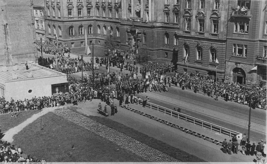 Wrocław, ul. Piłsudskiego, 1958 rok