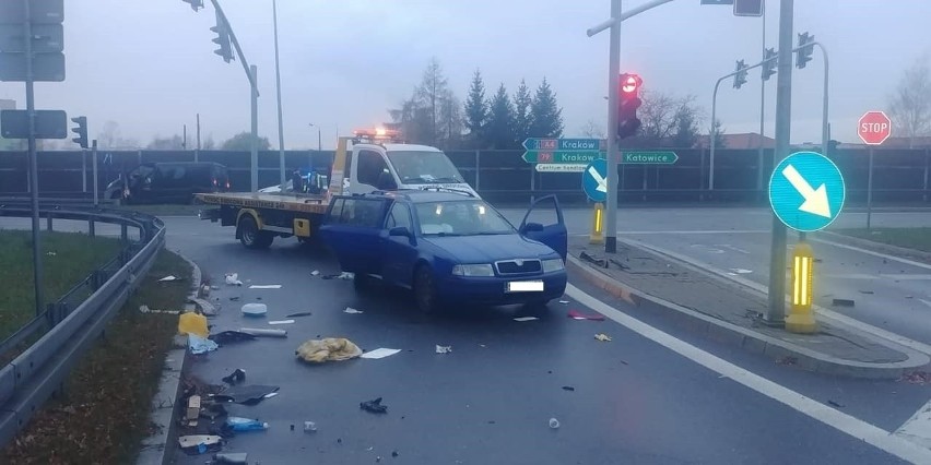 Wypadek na skrzyżowaniu DK 79 i ul. Grunwaldzkiej w...