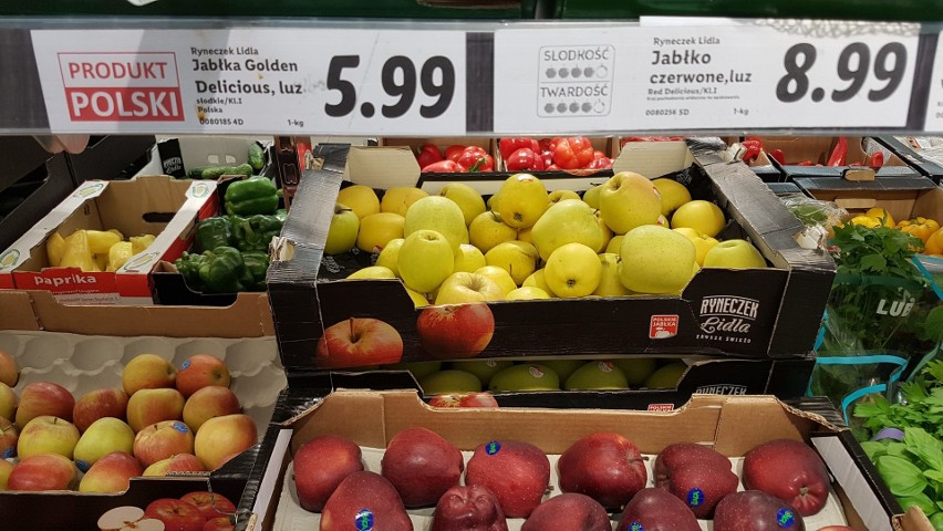 Astronomiczne ceny jabłek w Lidlu...