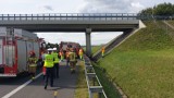 Tragiczny wypadek na autostradzie A4 w Mysłowicach. Nie żyje kierowca samochodu osobowego