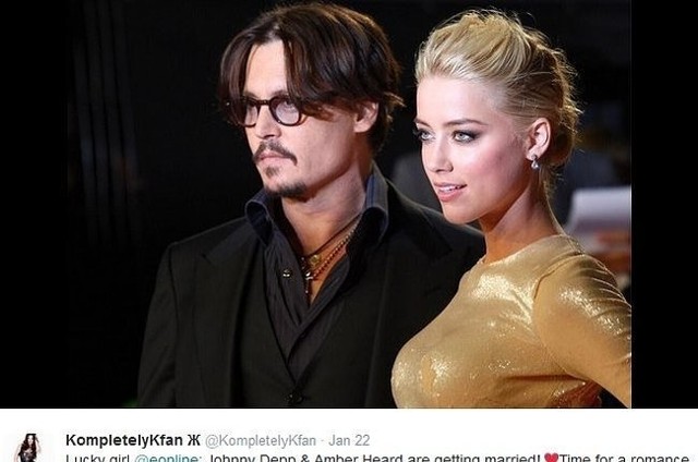 Johnny Depp i Amber Heard (fot. screen z Twitter.com)