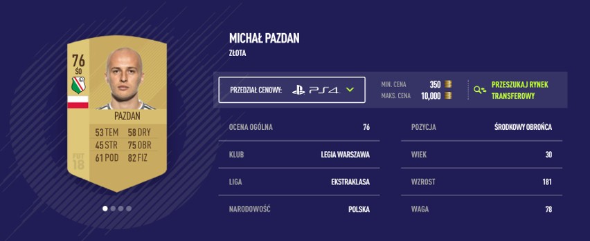 ŚRODKOWY OBROŃCA: MICHAŁ PAZDAN