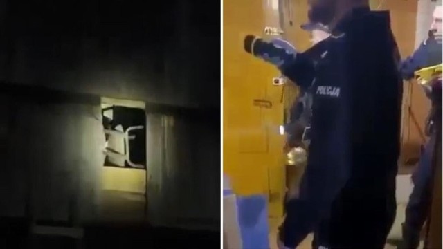 Policjanci próbowali dostać się do zabarykadowanej na strychu kobiety