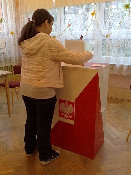 Głosowanie w lokalu przy Waszyngtona, Białystok