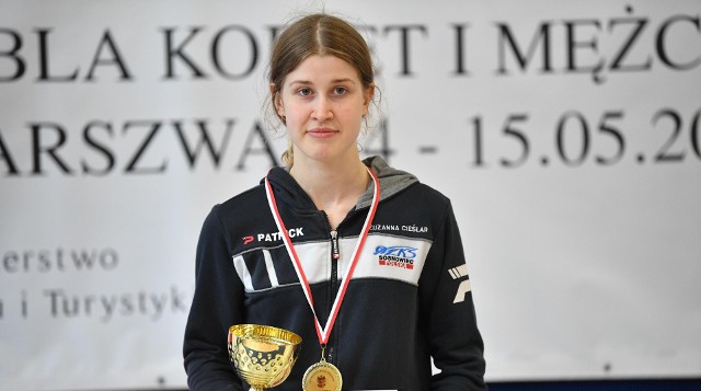 Zuzanna Cieślar to wciąż aktualna mistrzyni Polski w szabli.