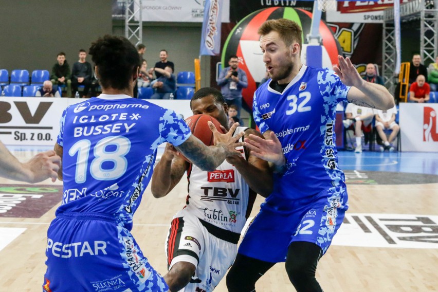 Ważne zwycięstwo koszykarzy TBV Startu Lublin z Polpharmą Starogard Gdański w perspektywie walki o play-off (ZDJĘCIA)