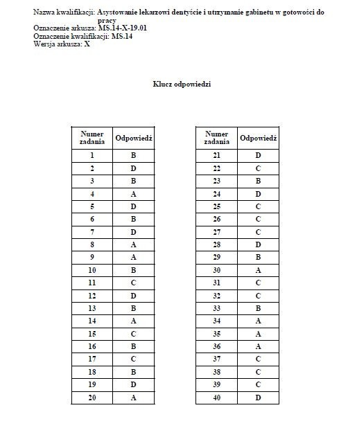 Egzamin zawodowy 2019 CKE: arkusz + klucz odpowiedzi. Wyniki...