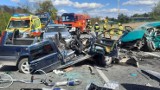 Zderzenie samochodów w miejscowości Kałuszyn na Mazowszu. Nie żyją dwie osoby [ZDJĘCIA]