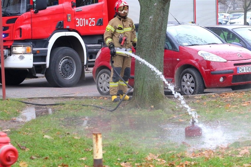 Straż pożarna interweniuje na osiedlu Kosmonautów we...