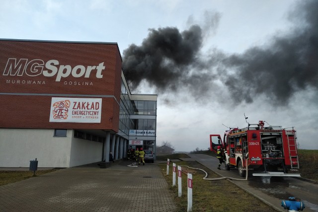 We wtorek strażacy otrzymali zgłoszenie o pożarze hali widowiskowo-sportowej w Murowanej Goślinie. 