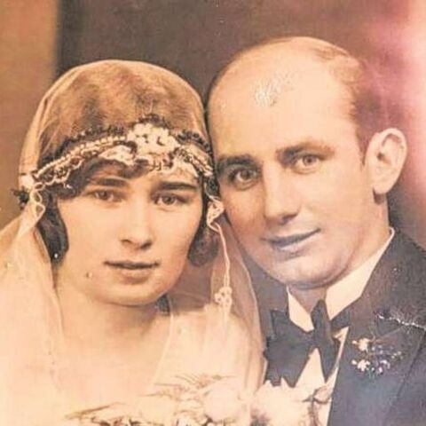 Na zdjęciu Gustav z żoną Charlotte, 1930 r.