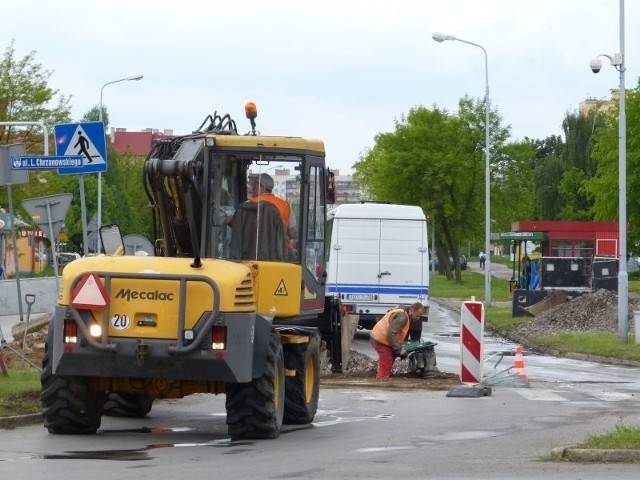 Pierwsze prace przygotowawcze na skrzyżowaniu ulic Chrzanowskiego i Polnej rozpoczęły się już w ubiegłym tygodniu.