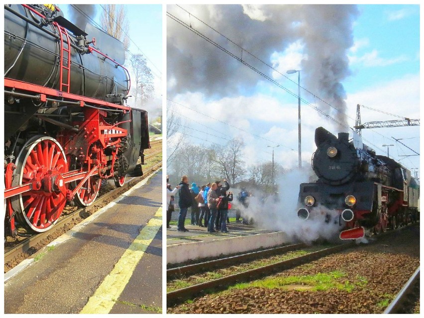 W Inowrocławiu pojawił się pociąg "Piernik" ciągnięty przez parowóz [zobacz zdjęcia]