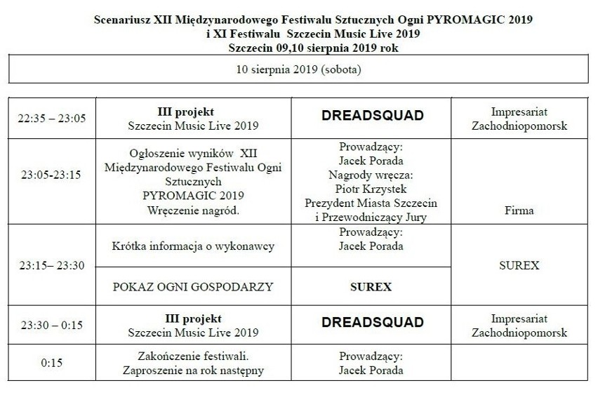 Pyromagic 2019 w Szczecinie - PROGRAM. Szczegóły festiwalu fajerwerków. Nowe informacje, komunikacja miejska, zmiany dla kierowców