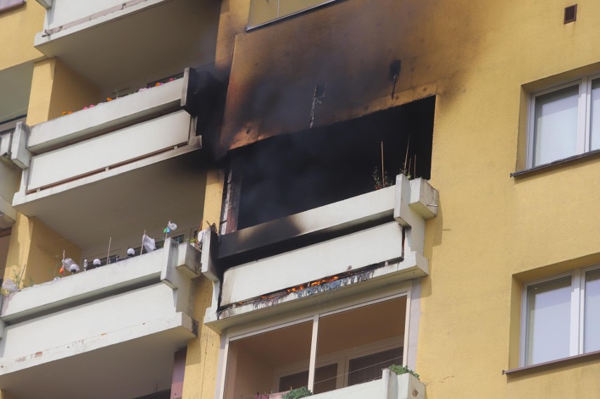 Pożar mieszkania przy ul. Balonowej we Wrocławiu 5.06.2023