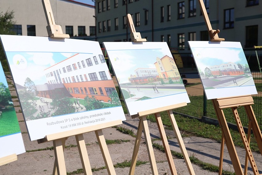 Rusza rozbudowa Szkoły Podstawowej nr 5 w Ełku o blok szkolny, przedszkolny i żłobkowy (zdjęcia)