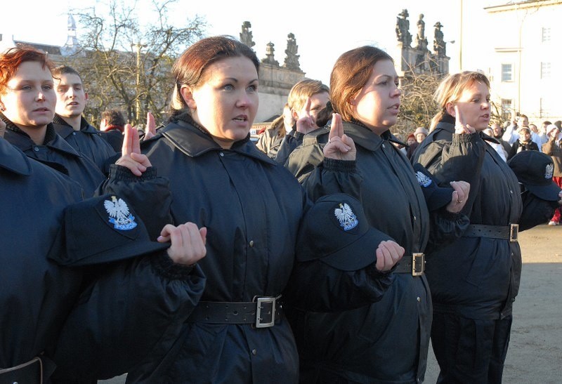 Ślubowanie policjantów...