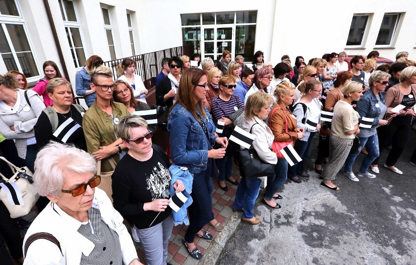 Protest pielęgniarek w Szczecinie