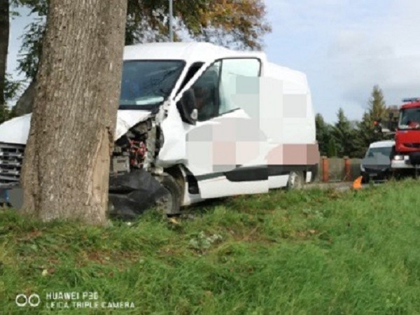 Do groźnego wypadku doszło na drodze w miejscowości Pieńkowo...