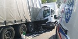 Wypadek trzech ciężarówek pod Kcynią. Kierowcy w szpitalu