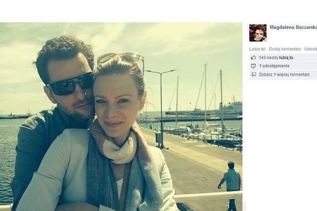 Magdalena Boczarska i Wojciech Zieliński (fot. screen z Facebook.com)