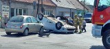 Wypadek z udziałem trzech aut w Kujawsko-Pomorskiem, jedna osoba poszkodowana. Zobacz zdjęcia