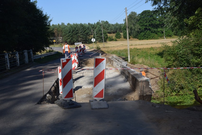 Przebudowa mostu w Upiłce