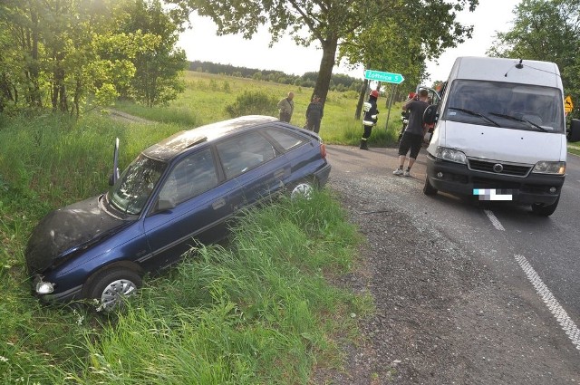 Skutki ostatnich wypadków w okolicach Szczecinka. 