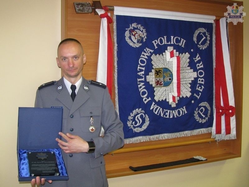 Komendant nagrodził policjanta z Lęborka