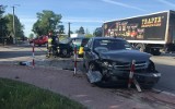Wypadek w Lipsku. Zderzyły się dwa samochody osobowe