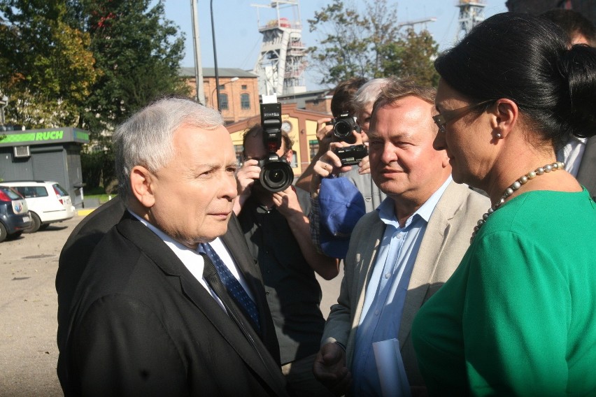 Kaczyński w Rybniku przed KWK Chwałowice