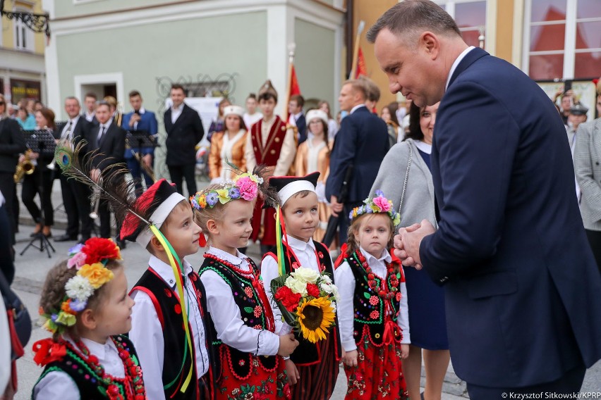 Z wizytą do Środy Śląskiej w czwartek przybył prezydent...