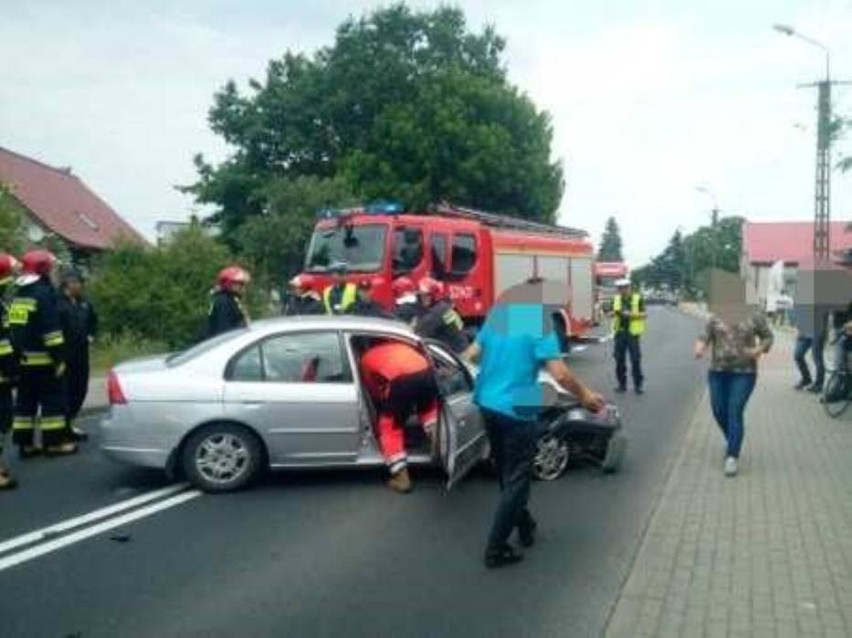 W Malechowie zderzyły się dwa samochody osobowe.