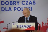 Jarosław Kaczyński entuzjastycznie witany na Konwencji PiS w Sieradzu [ZDJĘCIA]