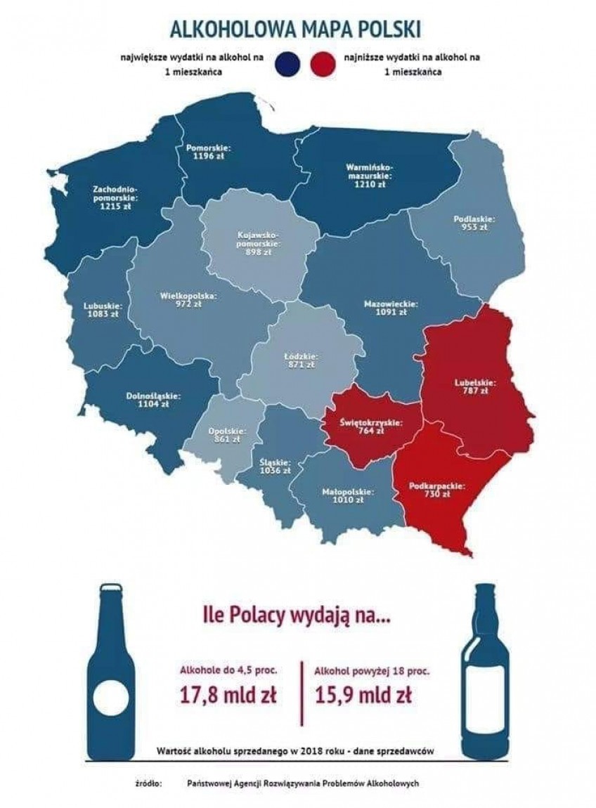 Woj. lubelskie jest na 14 miejscu w Polsce pod względem...