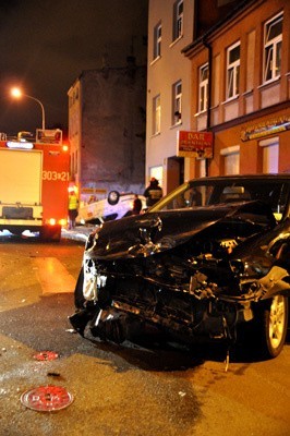 Wypadek na skrzyżowaniu ul. Gdańskiej i ul. Struga