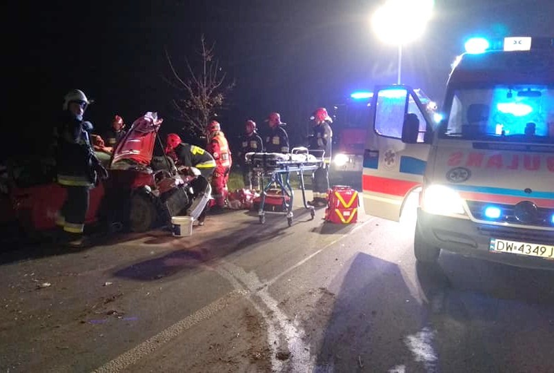 Groźny wypadek pod Wrocławiem [ZDJĘCIA]                 
