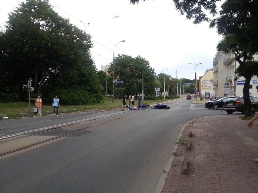 Wypadek motocyklistów w Gorzowie